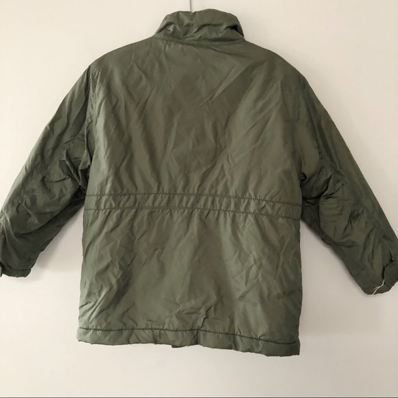 Baby Gap cargo style padded jacket khaki colour size 3 - Picture 2 of 7